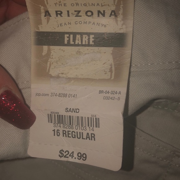 Brand New with tags Arizona Tan jeans - Picture 5 of 5